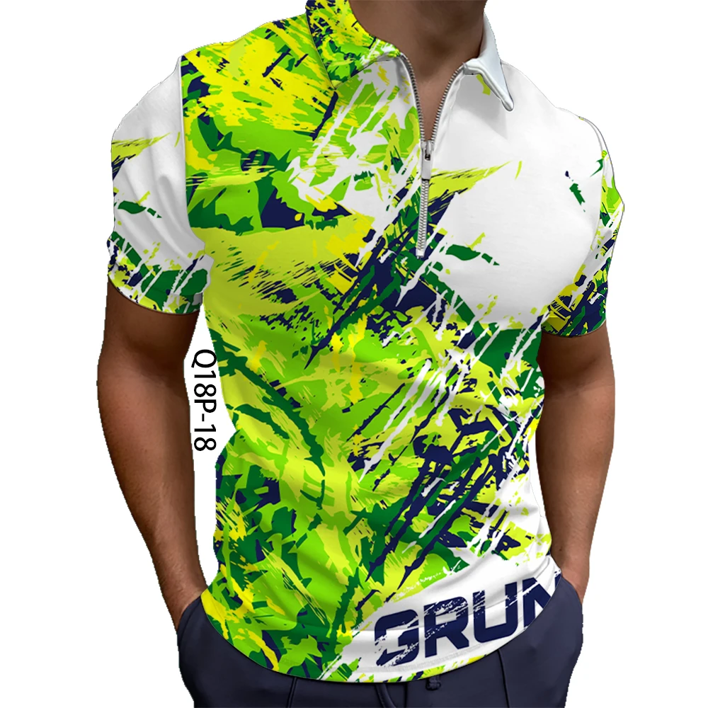 Sports Style Oversized Shirt Summer Mens Polo with Short Sleeve Polyester  Street Wear Golf Polos 3D Hd Digital Printing Tops AliExpress
