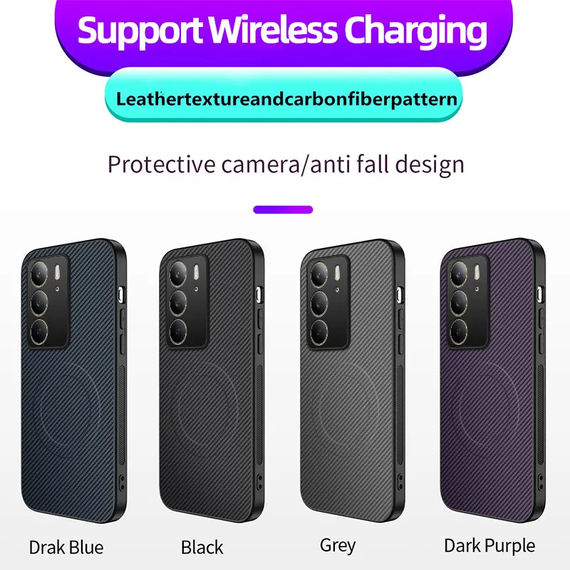 Luxury Kevlar Fiber Textured Magnetic Shockproof Bumper Case