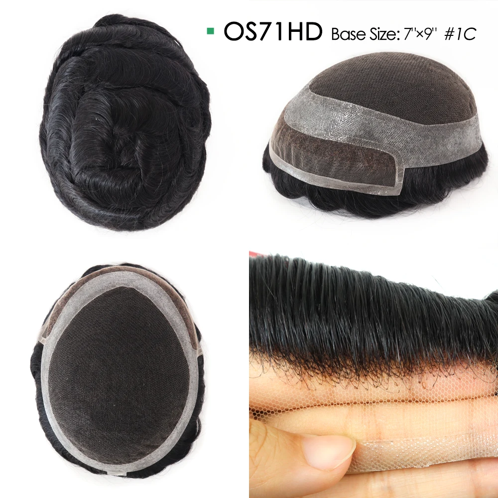Mono Lace and PU Mens Toupee Different Size and Base Wig for Men Indian Hair Men's Capillary Prothesis Toupee human hair toupee