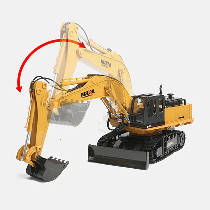 HUINA 1/16 RTR 1510 RC Remote Control Excavator Truck Bulldozer Car 2.4G Light Battery TOUCAN Outdoor Toys For Boys Gift TH18043 6