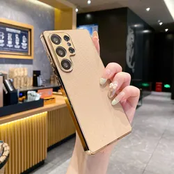 Leather Phone Cover - Elegant and Durable TPU Case - S24 FE (2)