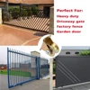 2" U Groove Wheel Heavy Duty Rigid Caster with Bracket for Inverted Track Sliding Gate Rolling Gate Industrial Machines 5
