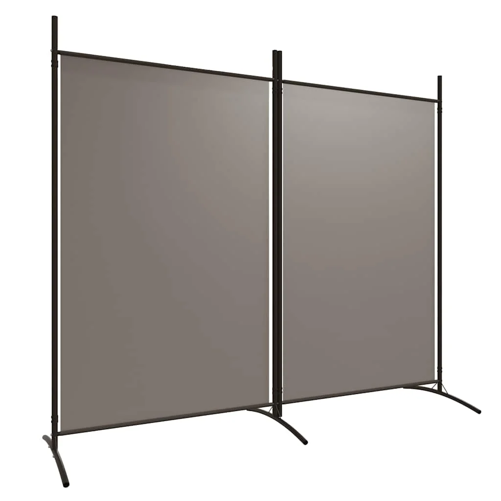 Raumteiler mit 2 Paneelen Anthrazit 175x180 cm Stoff – Detail 6