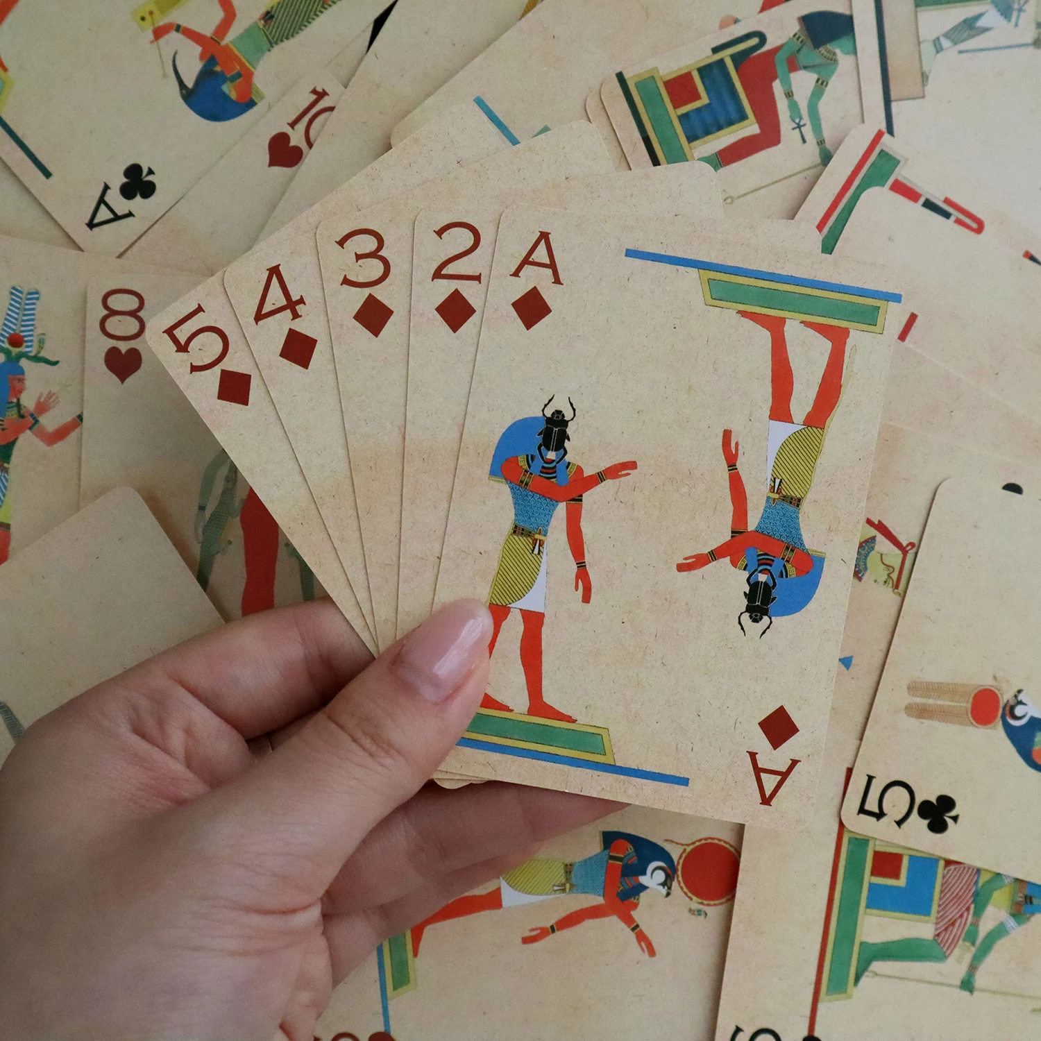 Ancient Egypt Gods Cat Playing Cards Vintage Stype Bridge Card Deck 60x90mm Poker Board Game Cartes
