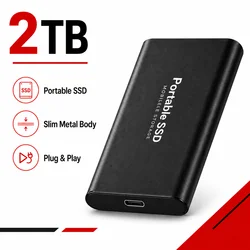 High - Speed 1TB/2TB Portable External Solid - State Drive for Versatile Data Storage (Black 2T)