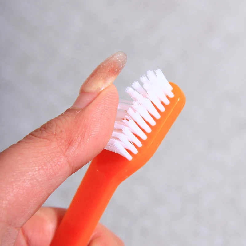 5pcs/set Long Handle Pet Toothbrush Double-head 5