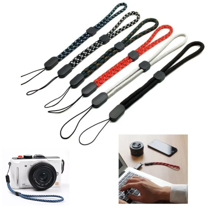 5pcs Adjustable Wrist Strap Hand Lanyard For iPhone Samsung Phone Accessorie micro Camera GoPro USB Flash Drives Keys ID Card