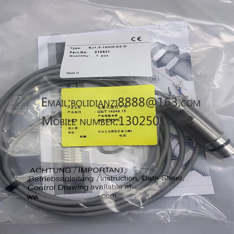 

New proximity switch sensor NJ1.5-18GM-E2-D
