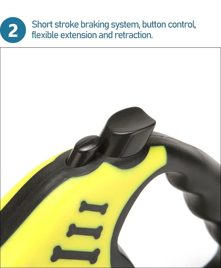 Retractable Leash For Large And Small Dogs Double Strap Hands Free_voghion.com