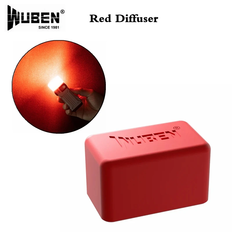 Red Diffuser Orange Diffuser For WUBEN X4 WUBEN X2 Pro Flashlight