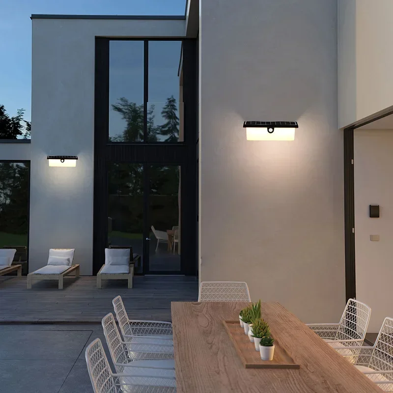 

Outdoor Waterproof Wall Light Garden Villa Corridor Light Outdoor Simple Solar Induction Led Garden Light
