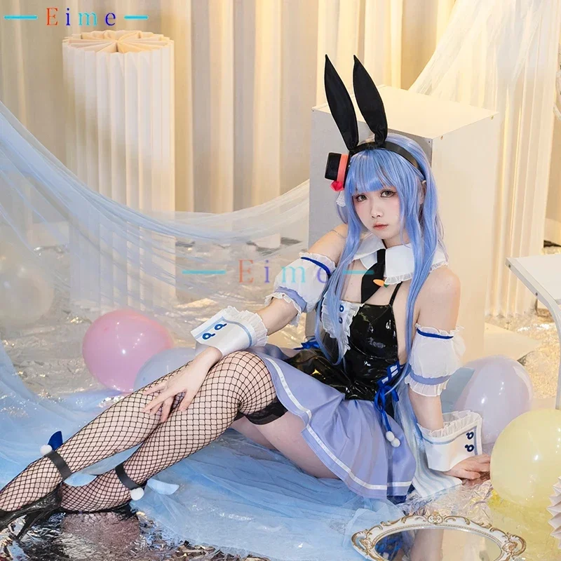 

Usada Pekora Bunny Dress Vtuber Cosplay Costume Women Sexy Party Suit Halloween Carnival Uniforms Custom Made