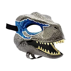Masque facial complet dinosaure, casque, accessoires de mascarade pour enfants, accessoires de fête Cosplay, cadeau pour enfants, jouet amusant et pratique 