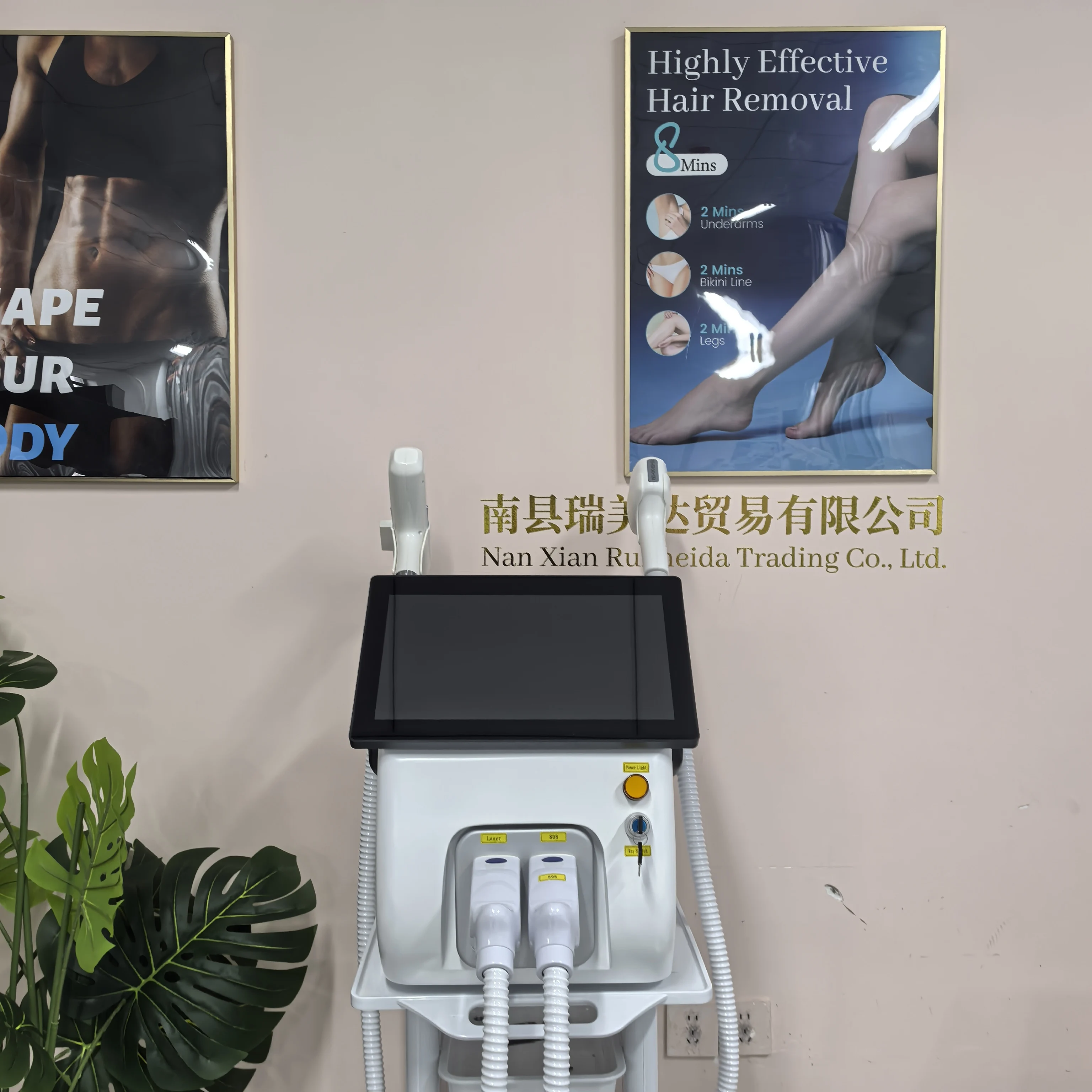 5000W FAC 2 IN 1 Diode Laser NEW Professional Hair Removal Machine Pico Qswitch ND YAG tattoo removal machine 4 Waves 808NM 2