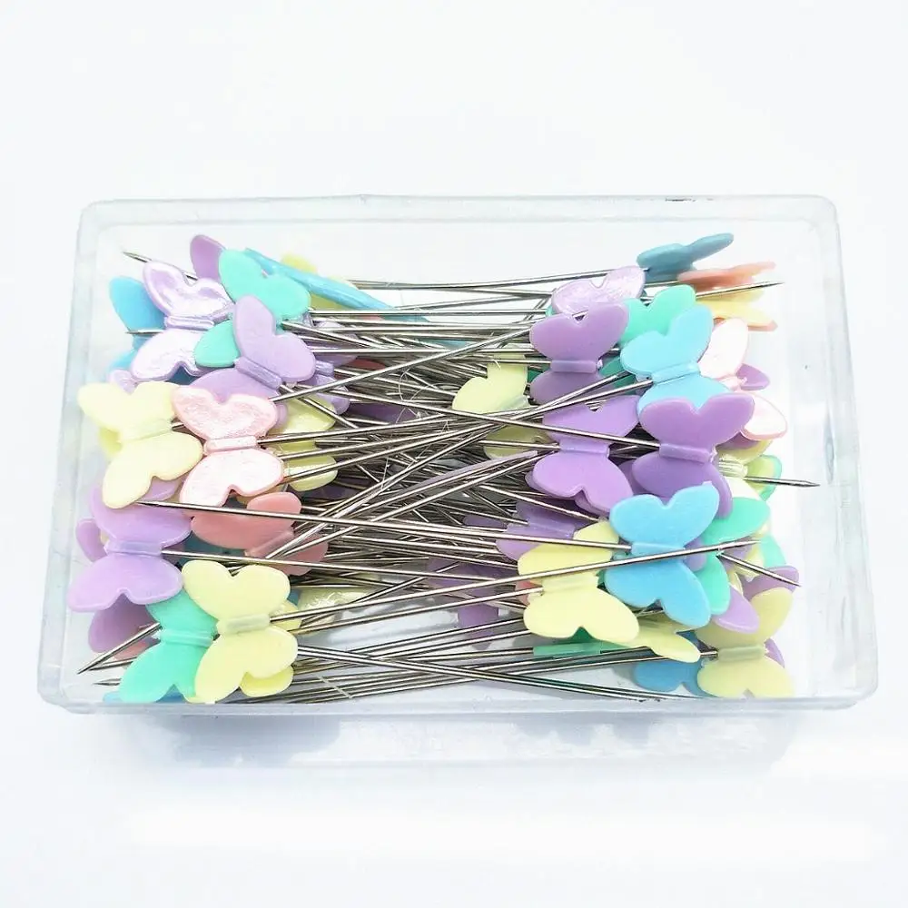 100Pcs Dressmaking Pins Embroidery Patchwork Pins Accessories Tools Sewing Needle DIY Sewing Accessories Stainless Steel