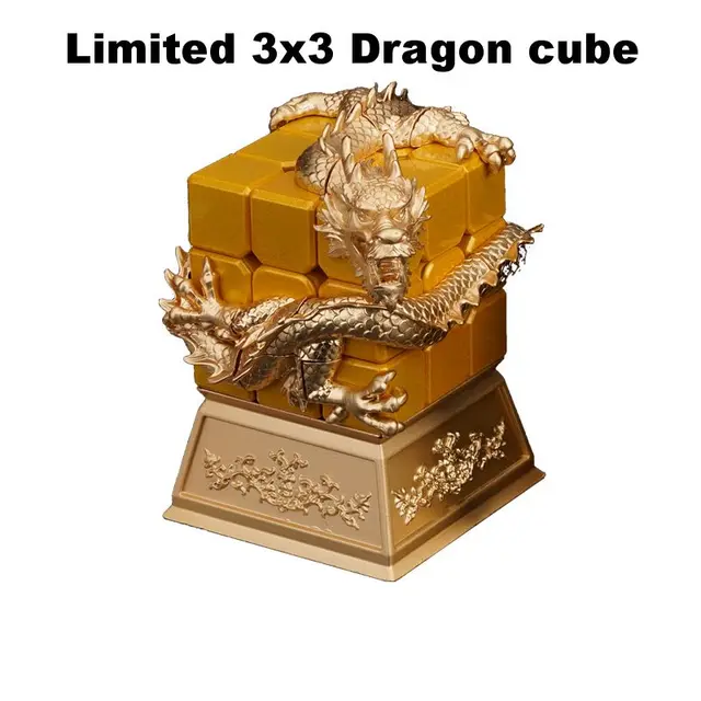 Diansheng Limited Dragon 3 3 Cube Metal Solid Color Competition Collection 3x3x3 Practice Puzzle Children s Toys Collection Cube