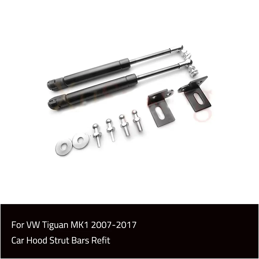 Car Hood Lift Support Spring Shock Bracket Strut Bar Hydraulic Rod VW Tiguan MK1 2007-Gas Shock Strut Shock Absorber Spring Car Shock Absorber Spring