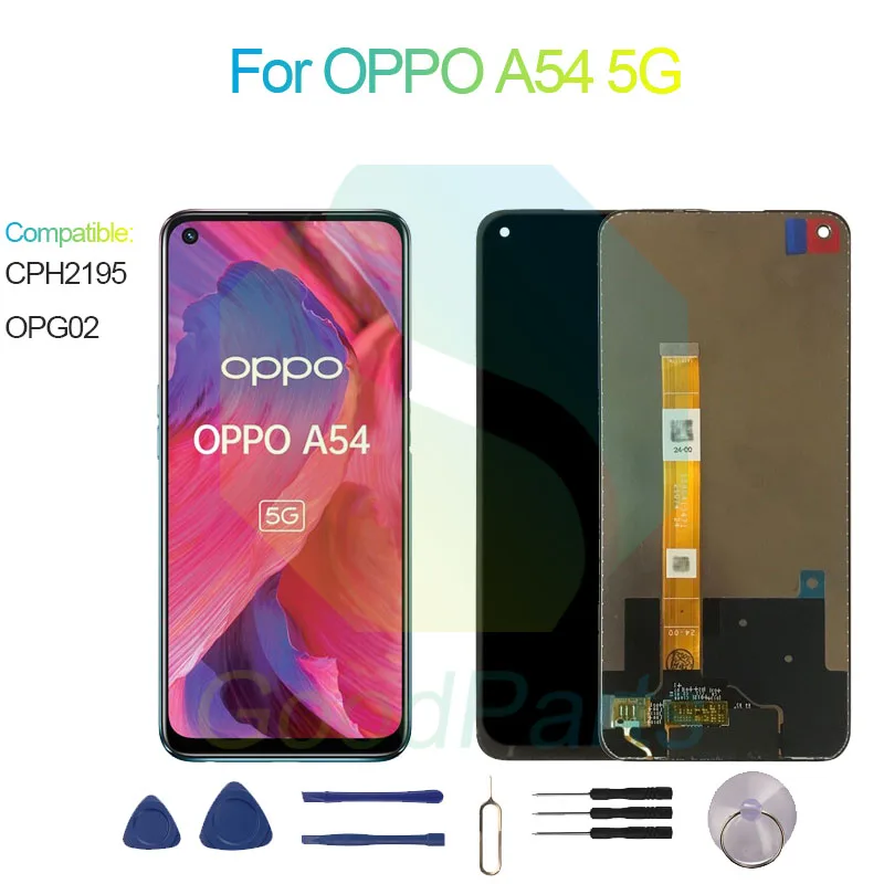 Per Oppo A54 5G Display Lcd 6.5 "Cph2195, Opg02 A54 5G Touch Digitizer Assembly Sostituzione