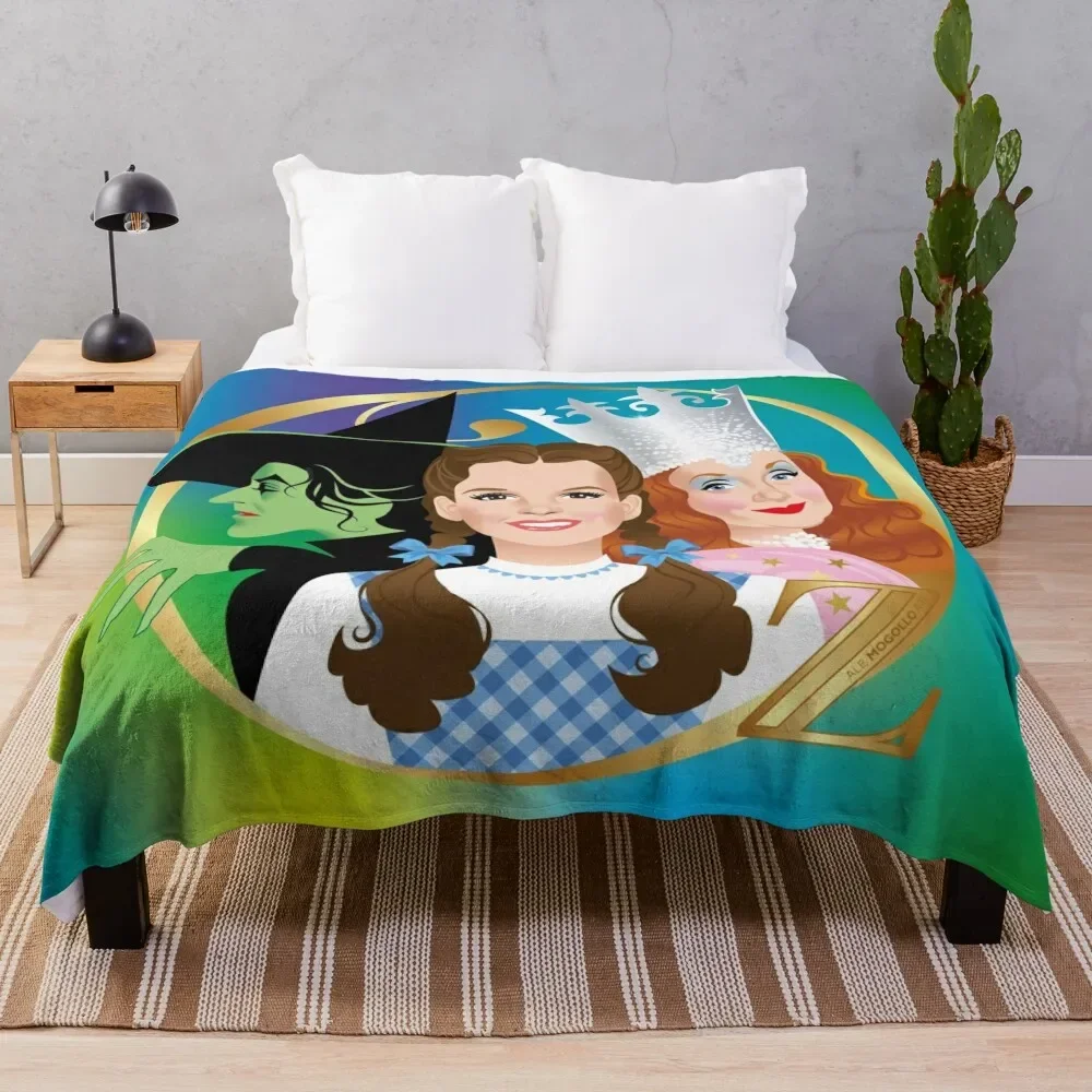 

In the land of Oz Throw Blanket Baby Plaid Hairy Blankets