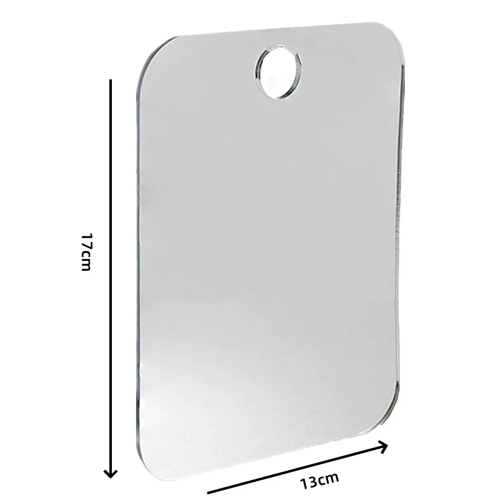 Acrylic Mirror Anti Fog Shower Shaving Fogless Mirror For Women Makeup Man Bathroom