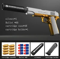 Shell Throwing Soft Bullet Airsoft Pistol Toy EVA Children Toy Gun Outdoor Combat Weapon Eat Chicken Pellet Gun Toy For Boy 1