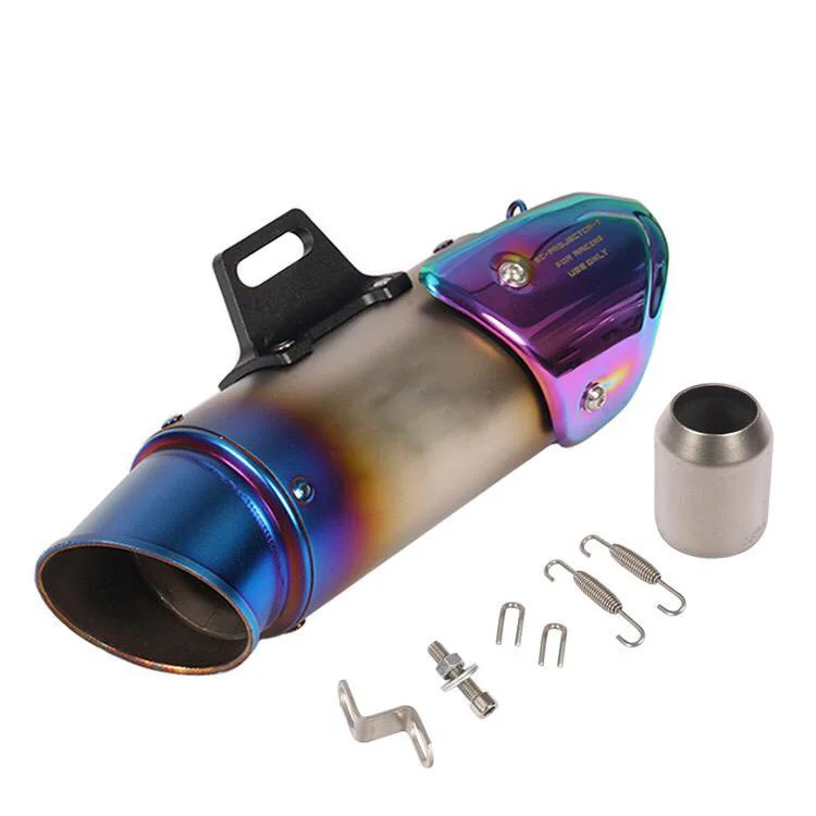 JPMotor 오토바이 슬립 온 배기 파이프, 오토바이 배기 시스템 머플러, 61mm