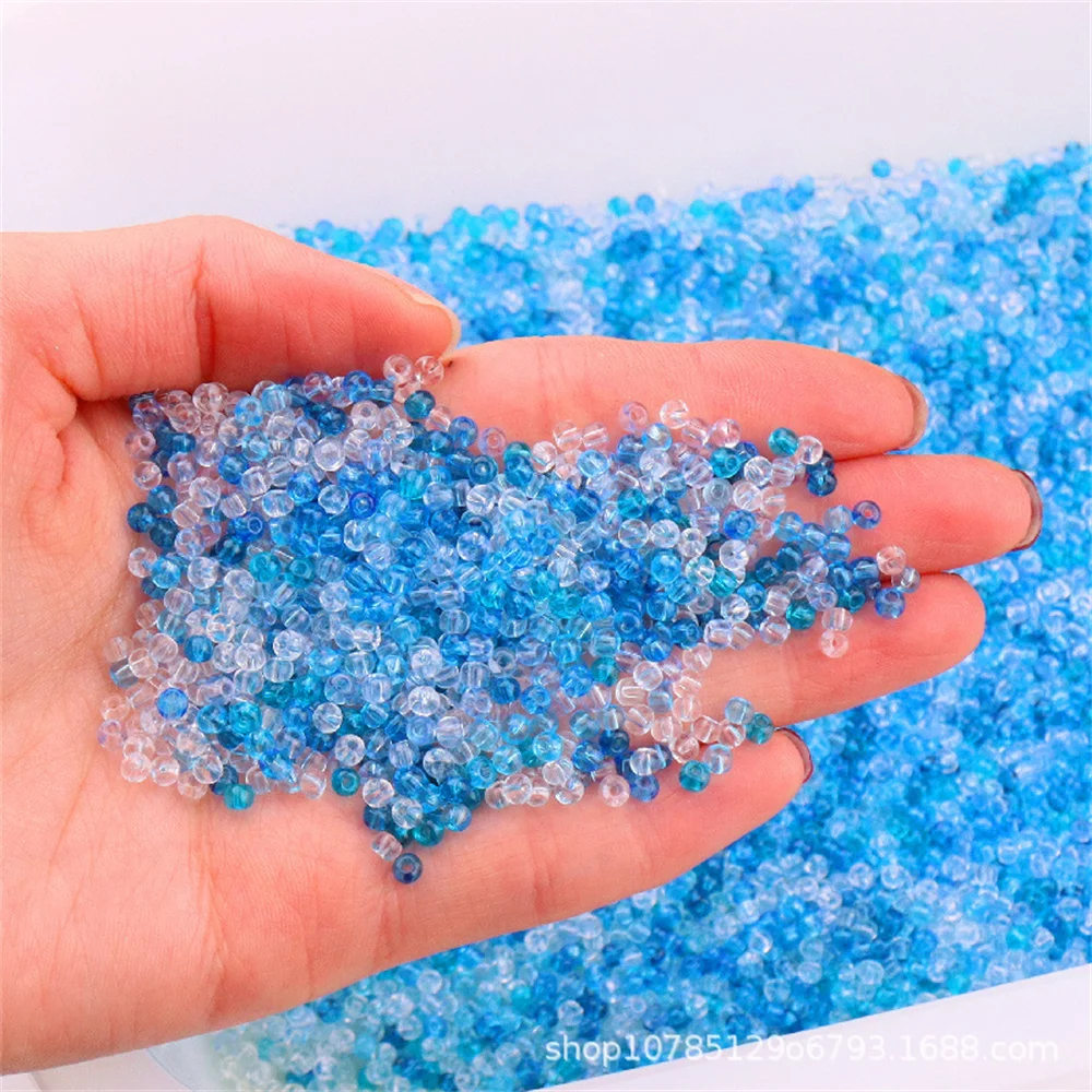 고품질 2mm3mm4mm 투명 유리 미렛 비즈 도매 DIY 쥬얼리 액세서리 수제 비즈 팔찌 액세서리