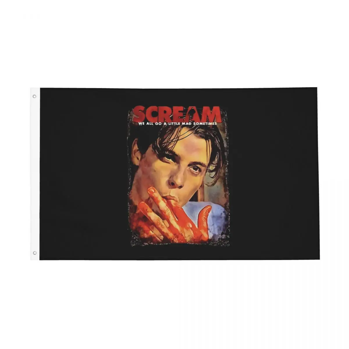 Scream Movie Billy Loomis Flag Fade Proof Outdoor Banner Halloween Horror Poliestere Home Room Dormitorio Wall Decor
