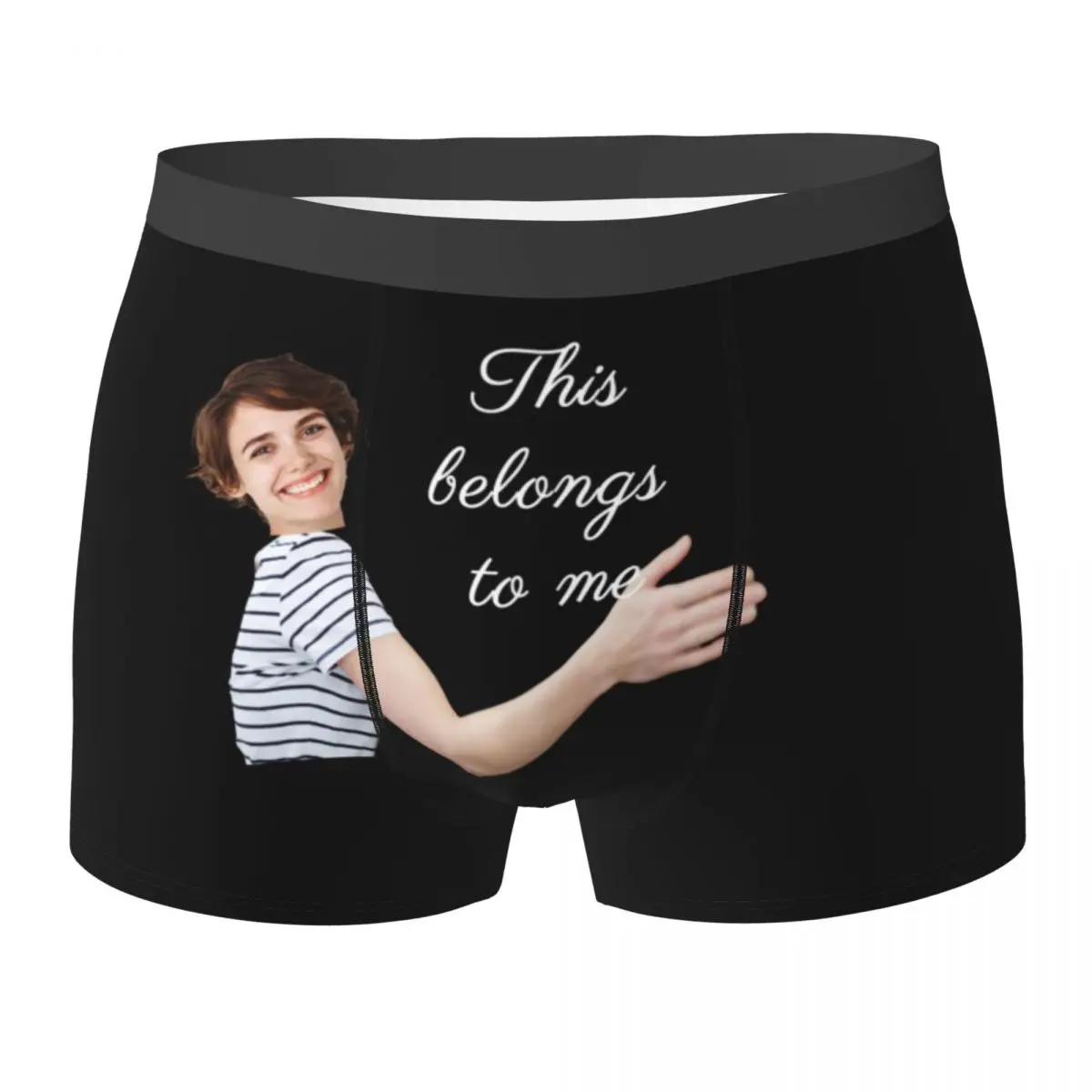 

Custom Photo Boxer Underwear for Him Boyfriend Husband Men Funny Face Novelty 3D Printed Personalized Shorts Underpants Briefs