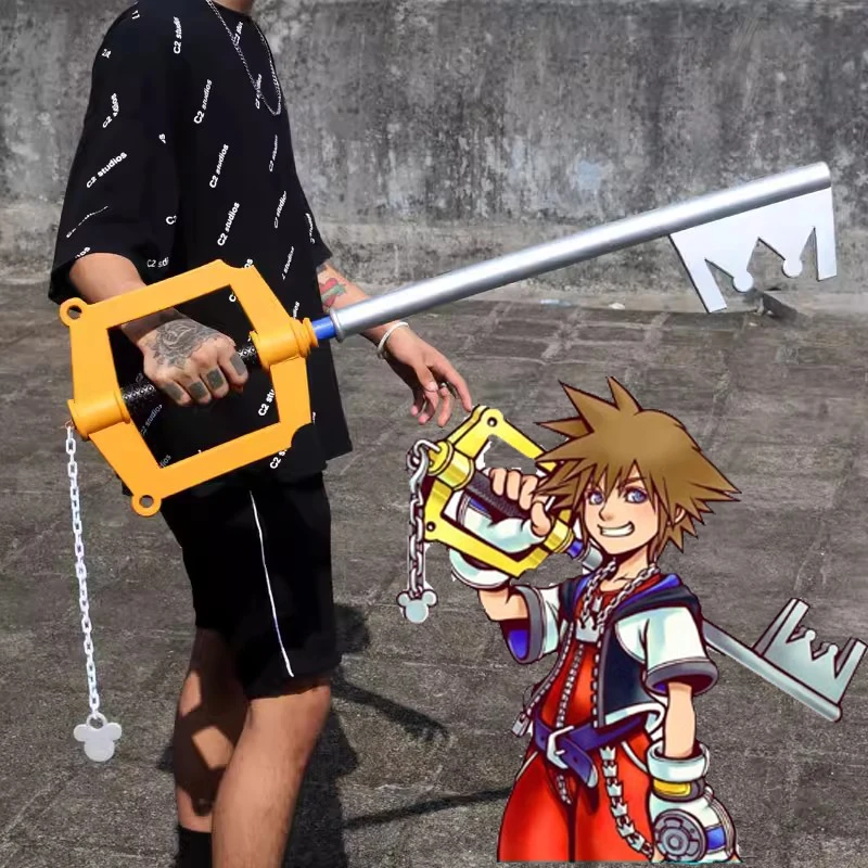 Kingdom Solamic Heart Cosplay Key Anime Arma Pluton Foam Toys 88Cm Halloween Cosplay Costume Prop Parrucca Scarpe