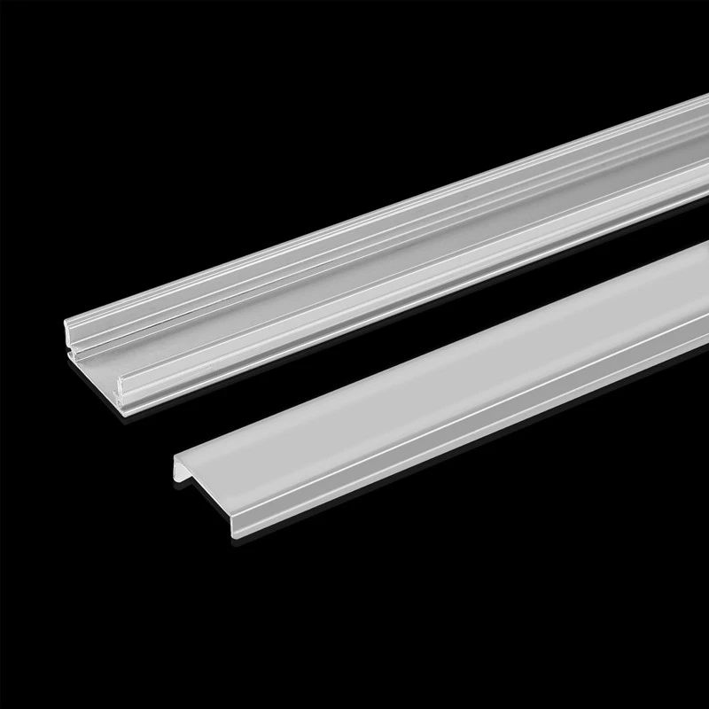 50cm Aluminium Channel for Led Strip U Style Aluminum Profile with Diffuser Milky PC Cover LED Bar Strips Light Holder led aluminum channel