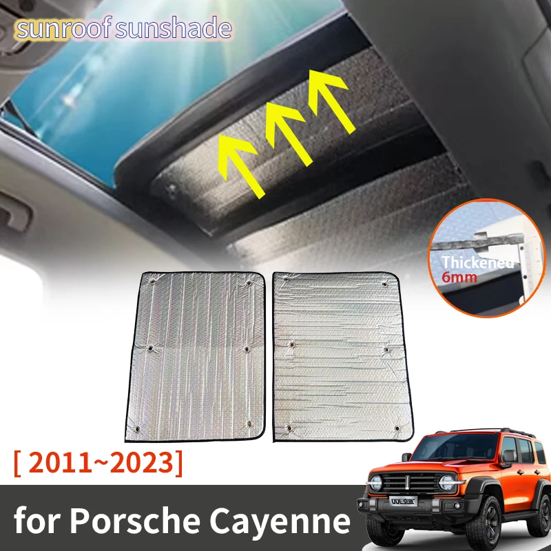 

For Porsche Cayenne 958 92a 2011~2023 2022 2020 2019 2015 Parts Car Sunroof Sunshade Roof Sunscreen Heat Insulation Windscreen