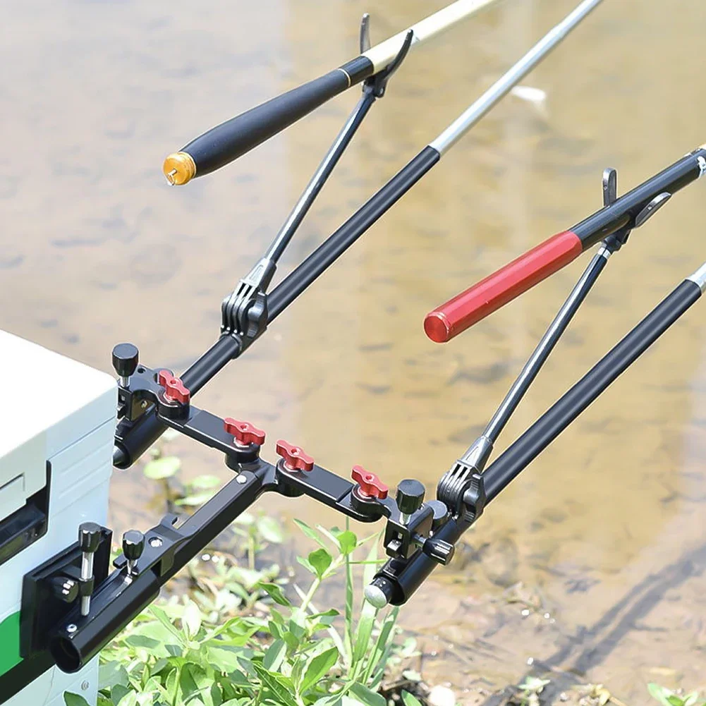 DualFishingRodHolderMetal,AdjustableFishingChairAccessoryHands-FreeDoubleRodStandforFreshwaterSaltwaterAnglers-AliExpress18