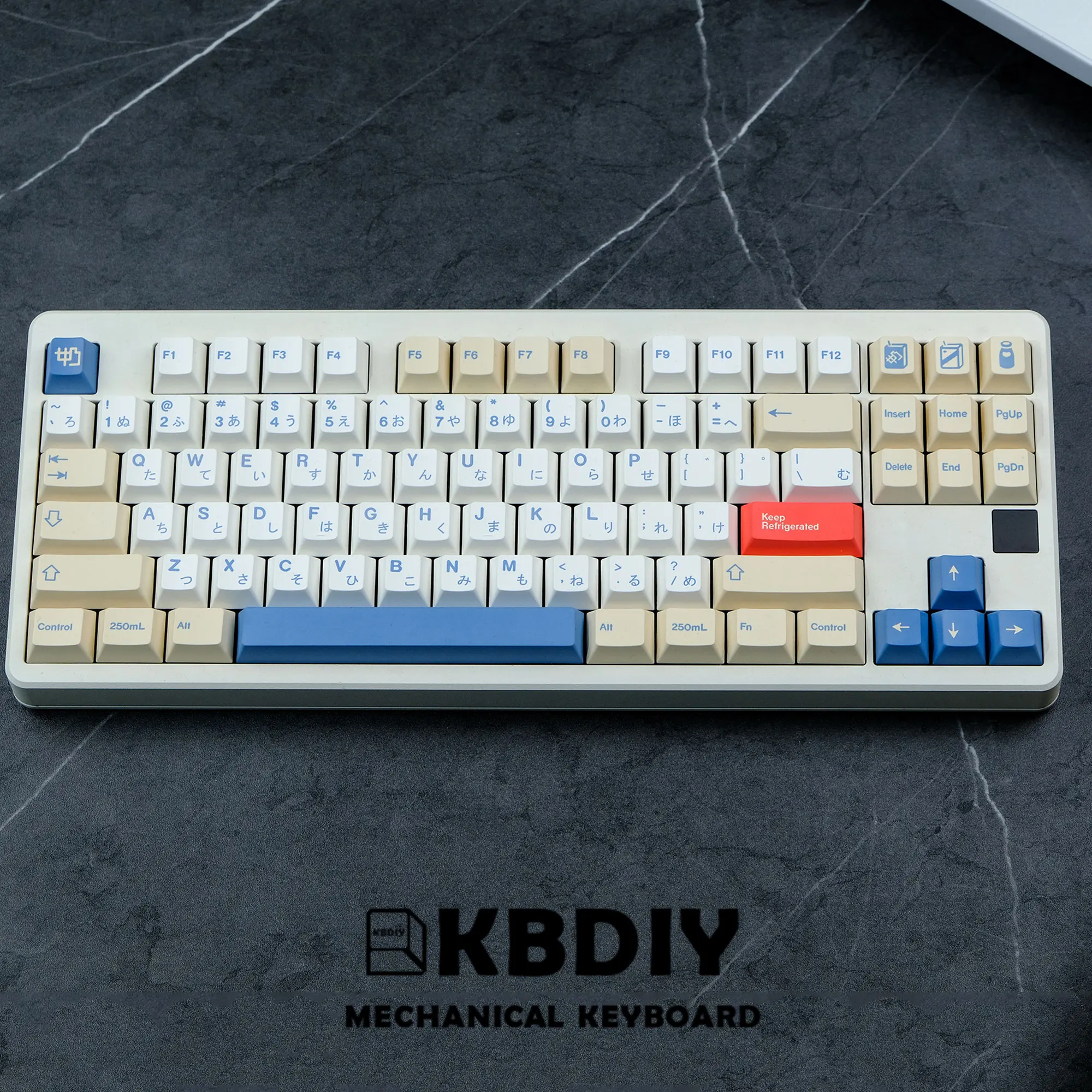 GMK Soymilk PBT Keycaps, Cherry Profile MX
