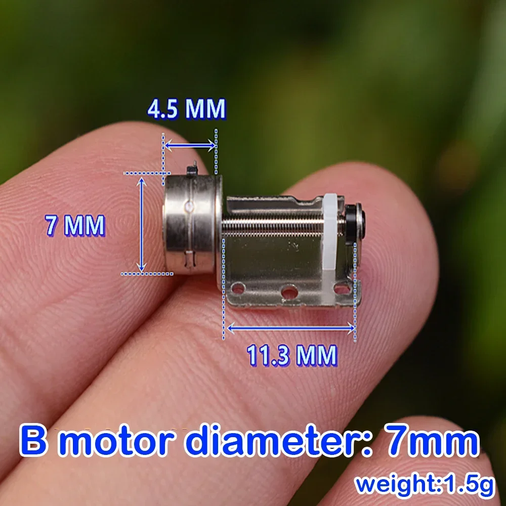 Micro 2-Phase 4-Wire Stepper Motor with 9mm 10mm Slider Stroke Optical Instrument Focusing Motor Mini 6mm 7mm 8mm Stepping