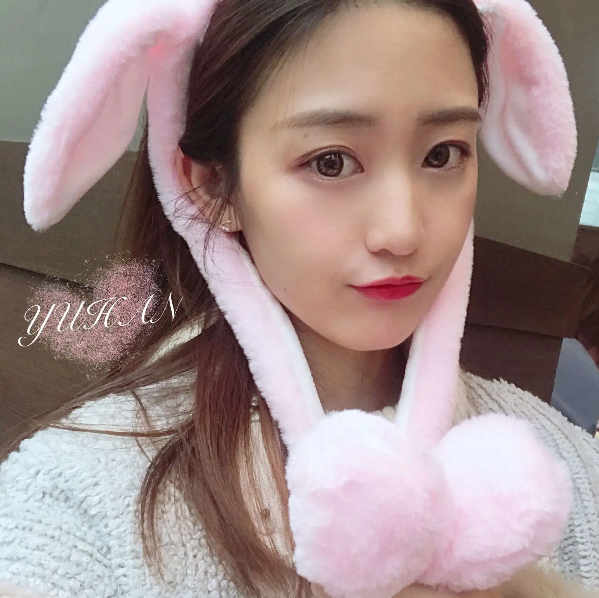 Rabbit Hat With Moving Ears Bunny Hat Ears Warm Plush Sweet Cute Airbag Cap Moving Bunny Ears Headband Hat Funny Bunny Ear Hat men skully