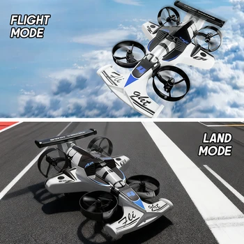 2in1 Mini Drone Air-Ground Flying Car 2.4G Dual Mode Quadcopter Racing Professional RC Car Bambini Off-Road Toy Kid Regali per adulti
