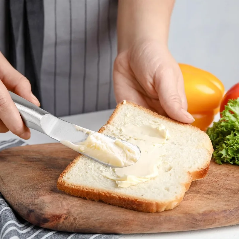 Butter Knife Stainless Steel Portable Cheese Knife Bread Jam Spreaders Wipe Multi-purpose Western Food Tableware Kitchen Gadget