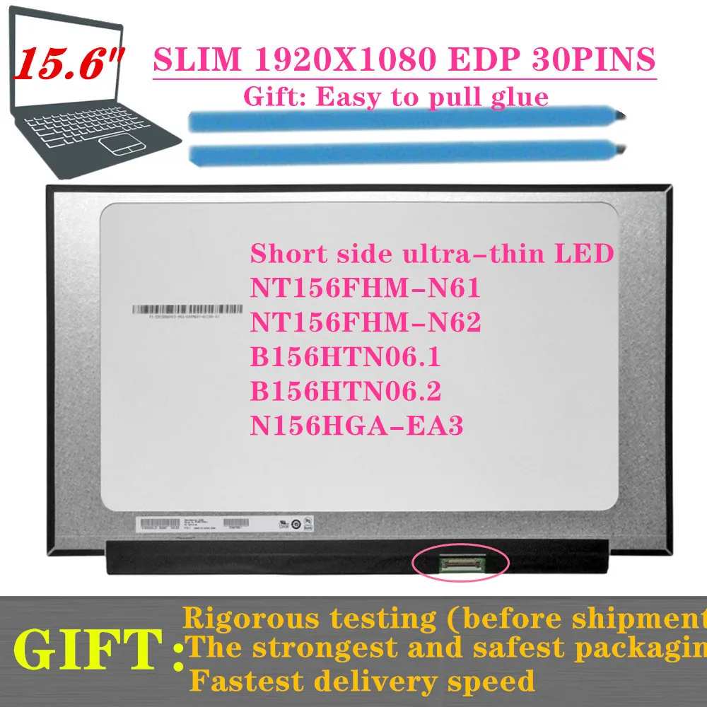 Slim Display Painel Matrix Substituição Nt156fhm-n61 V8.0 Fhd B156htn06.1 N156hga-ea3 Rev c2 1920×1080