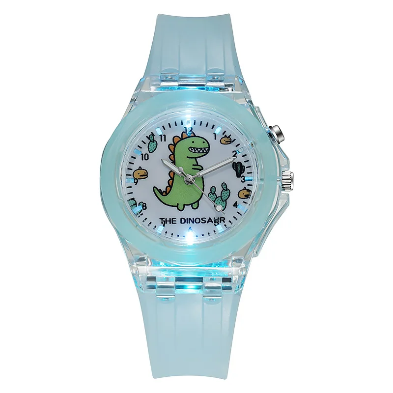 Kids Watch For Dinosaur Boy Watches Luminous Quartz DIGITAL CLOCK