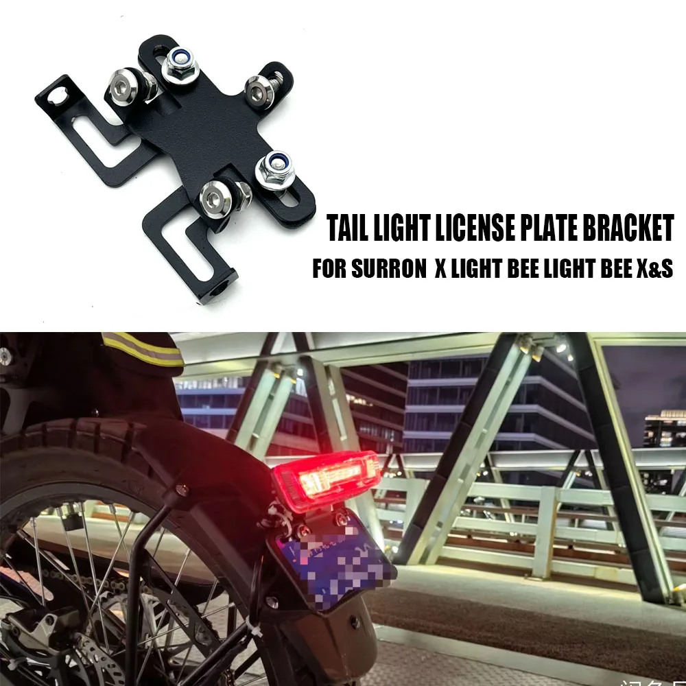 

Motorcycle Tail Light License Plate Bracket For SURRON 60S X Light Bee Light Bee X&S SUR-RON