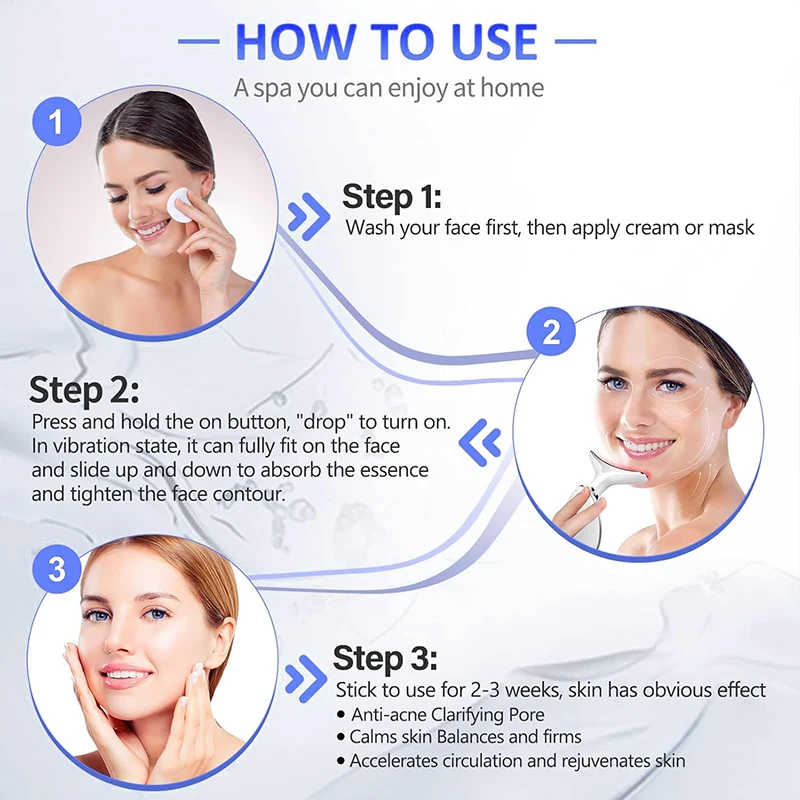 7 Color EMS Neck Beauty Device Face Lifting Massager Double Chin Remover Anti Wrinkle LED Photon Skin Tightening Facial Massager led facial mask facial machine