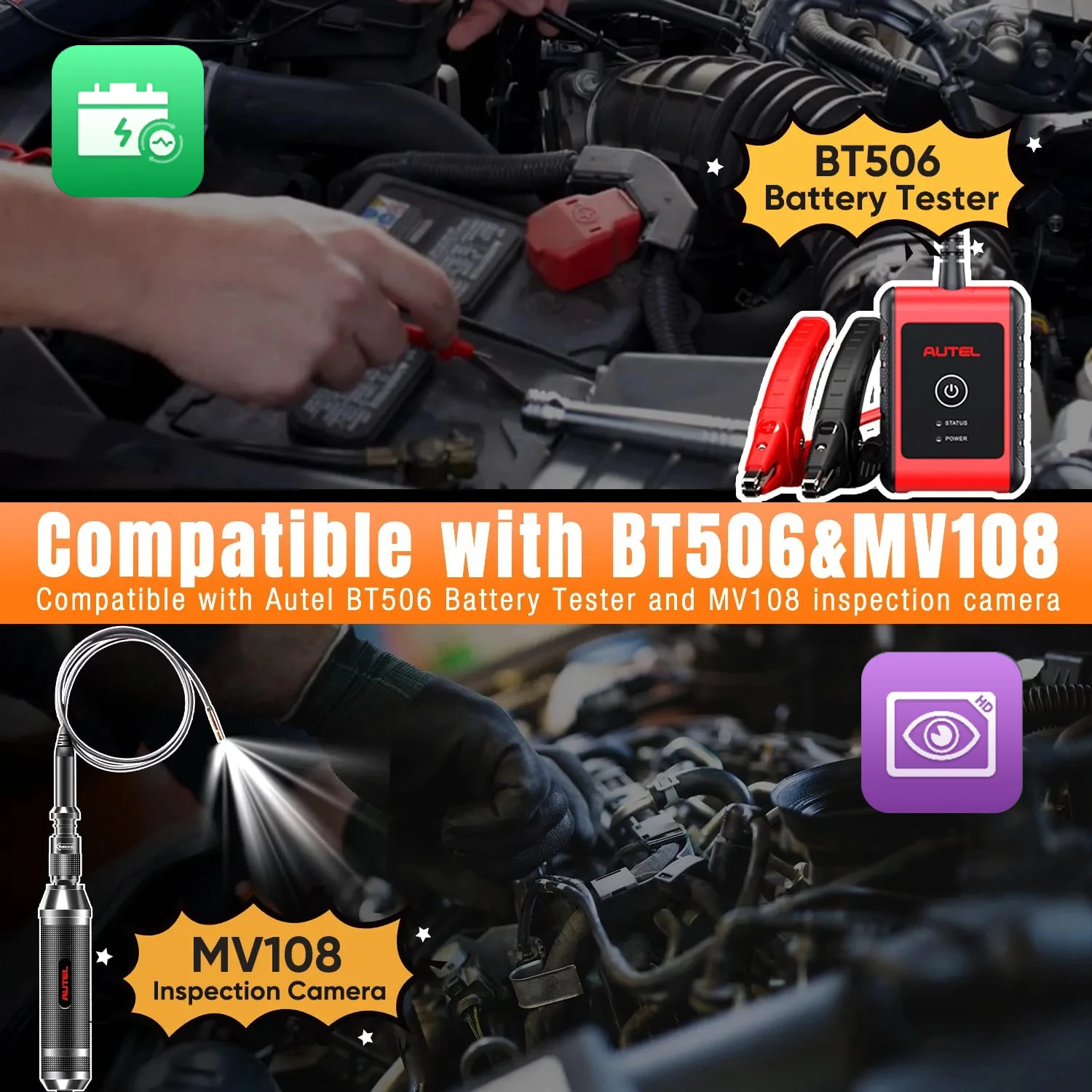 2025 Autel MK808BT PRO Scanner OBD2 Code Readers & Scan Tools Bi-Directional Control, 38+ Services Automotive Diagnostic Scanner 5
