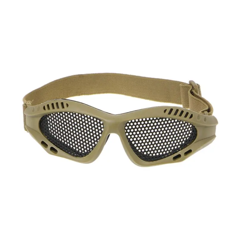Tactical Motorcycle Airsoft Eye Protection Goggles Anti Fog Mesh Metal