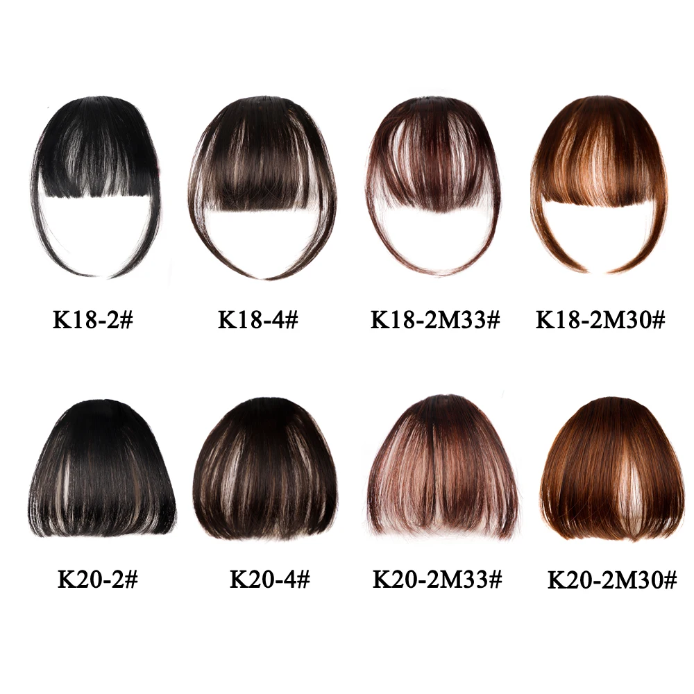 Fake Invisible Synthetic Bangs Front Fringes Clip in Hair pieces Air Bangs Fiber Good Hair Styling Accessories Hairpieces synthetic bangs