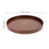 Wooden Round Tray Serving Plate Cake Rustic Coffee Table Fruit Food Board Decor 4