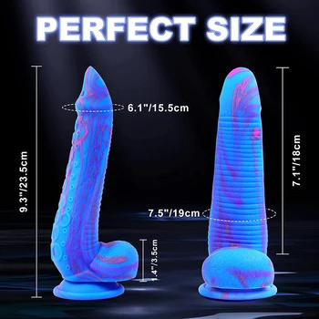 Realistic Dildo with Suction Cup,Silicone Tentacle Dildo Huge Thick Anal Plug Monster Dildos Prostate Massager Adult Sex Toy 2
