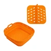 Air Fryers Silicone Basket Plate Square Reusable Air Fryers Cooking Accessories 5