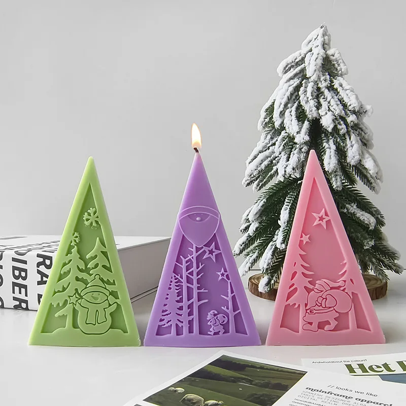 Stampo silicone flessibile set 4 fiocchi di neve