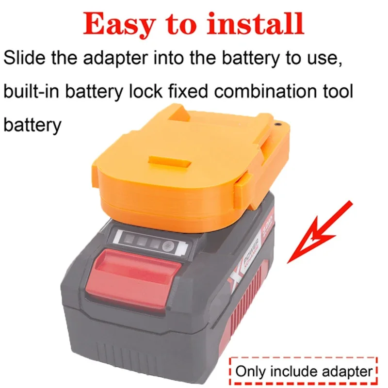 Battery Adapter for Einhell/X-Change/Ozito 18V Li-Ion Battery to AEG RIDGID 18V Li-Ion Battery Converter Power Tool Accessory